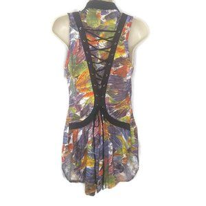 Colorful Sleeveless Tunic Top